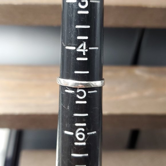 Size 4.75 Sterling Silver Triple Ankh Band Ring - Picture 4 of 6